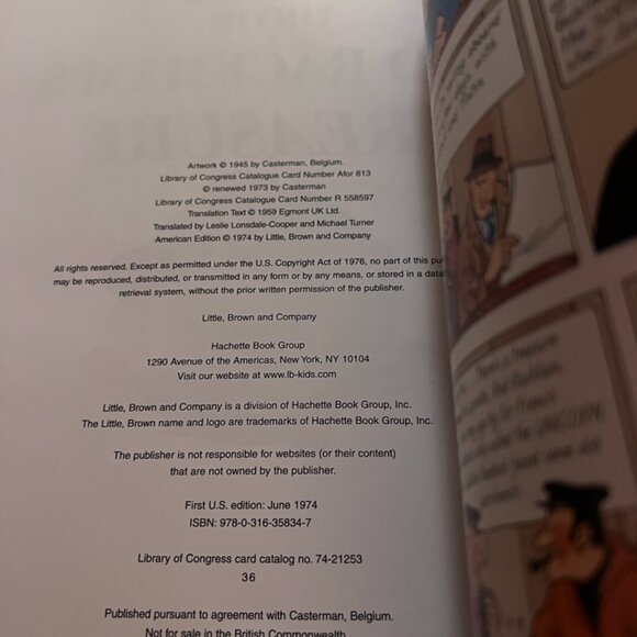 TINTIN RED RACKHAM'S TREASURE - SOFTCOVER MODERN EDITION - Picture 3 of 3